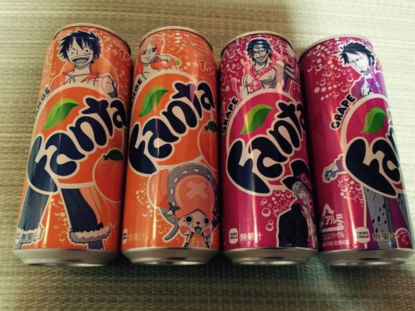 ファンタ ワンピース 限定デザイン缶 コカ コーラ ルフィ ナミ 炭酸飲料 売買されたオークション情報 Yahooの商品情報をアーカイブ公開 オークファン Aucfan Com