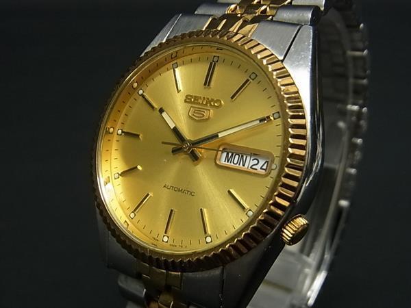 1円 □稼働品□美品□ SEIKO セイコー 7S26-0500 SS 自動巻き 腕時計