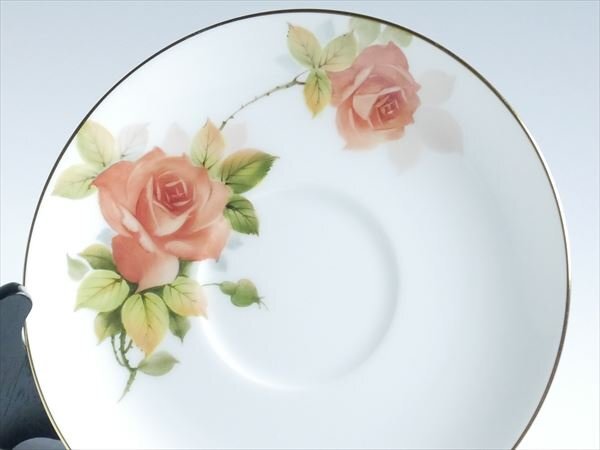 k308 大倉陶園 ハンドペイント クラシックローズ 薔薇絵 カップ