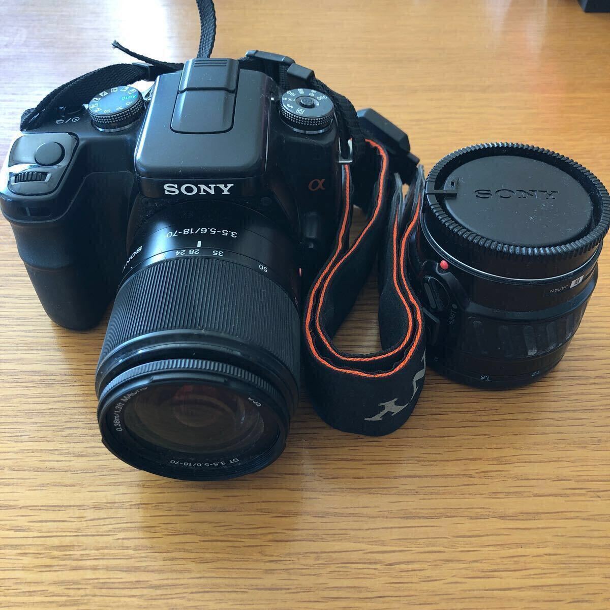 ソニー SONY α100 デジタルカメラ DSRRーA100 レンズ付き 未確認品 