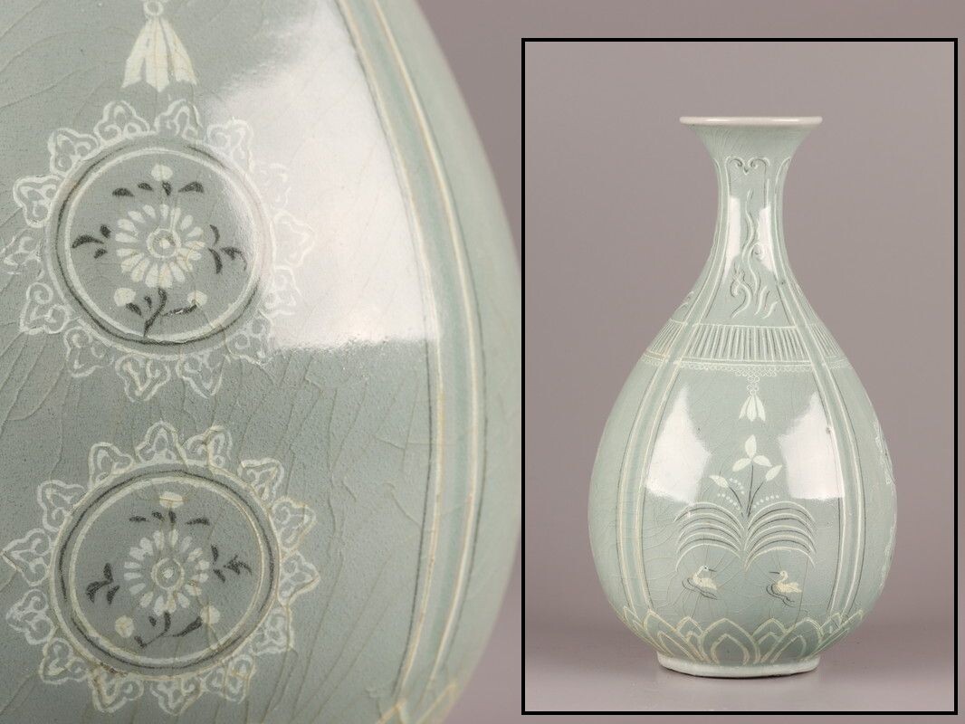 古美術 朝鮮古陶磁器 高麗青磁 鉢 時代物 極上品 初だし品 D5862