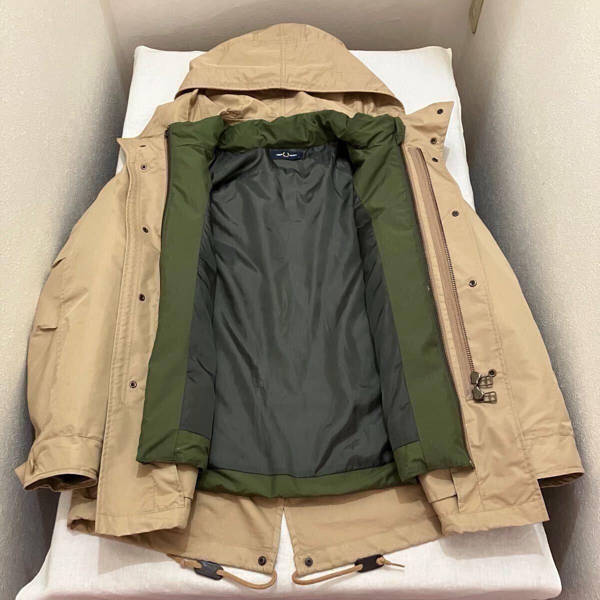 美品 3WAY FREDPERRY フレッドペリー ショートフィッシュテール