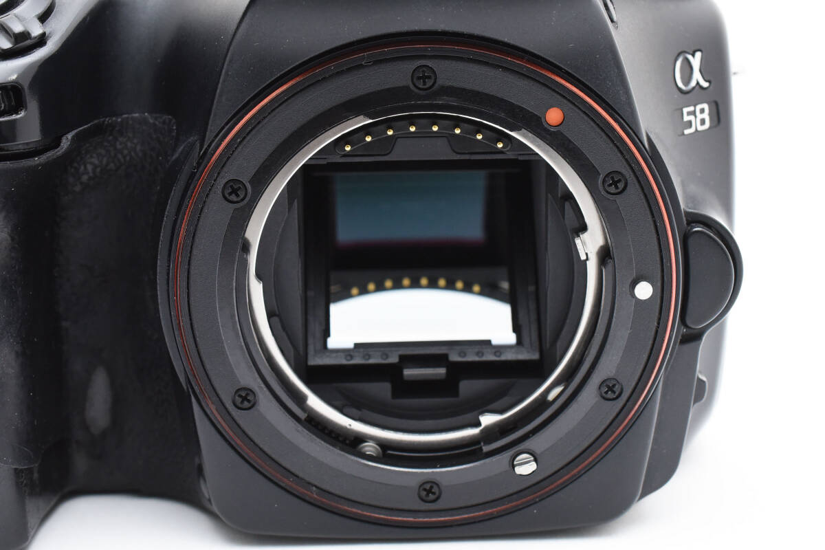 α58 SONY | 綺麗品 高倍率ズームレンズ ミラーレス 動作確認済 ソニー アルファ α 58 Sony Alpha58 デジカメ　黒　 充電器、バッテリー 2335523