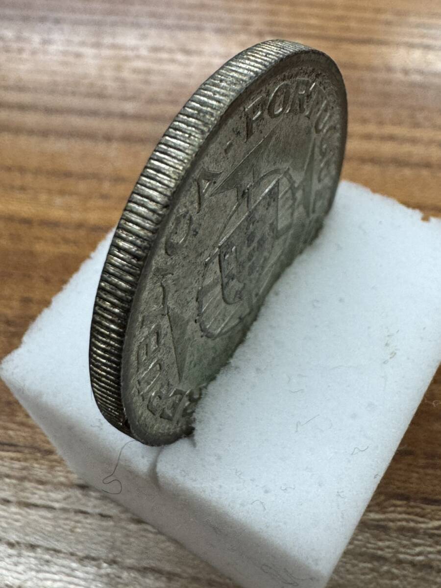 激激レア！ 1952年 ポルトガル領 マカオ 5パタカ銀貨 硬貨 コイン