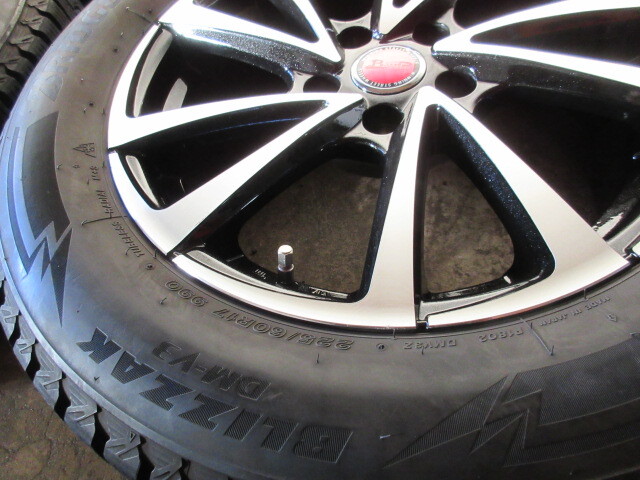 冬用set!! B-Win (BP) (17x7+38 5H/114,3) バリ溝(ブリヂストン DM-V3) 225/60R17 アルファード ヴェルファイア エクストレイル デリカD5 _2
