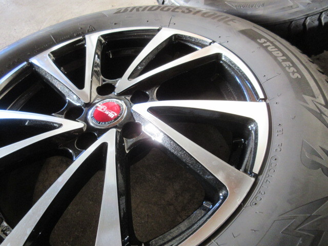 冬用set!! B-Win (BP) (17x7+38 5H/114,3) バリ溝(ブリヂストン DM-V3) 225/60R17 アルファード ヴェルファイア エクストレイル デリカD5 _4