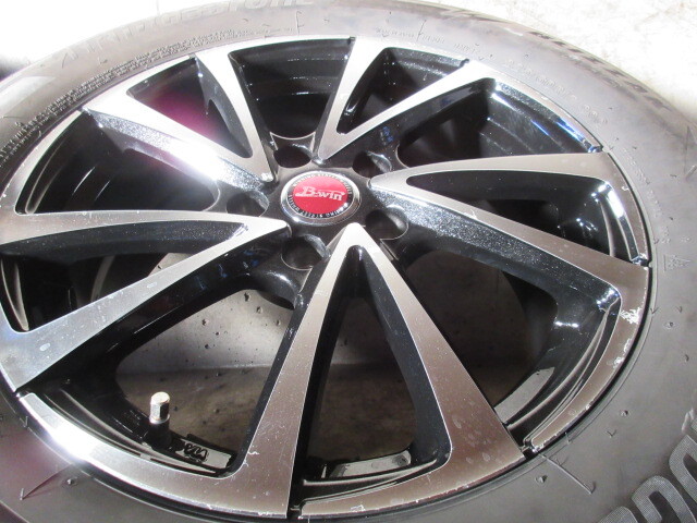 冬用set!! B-Win (BP) (17x7+38 5H/114,3) バリ溝(ブリヂストン DM-V3) 225/60R17 アルファード ヴェルファイア エクストレイル デリカD5 _6