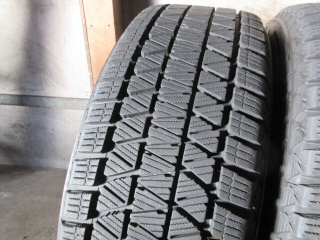 冬用set!! B-Win (BP) (17x7+38 5H/114,3) バリ溝(ブリヂストン DM-V3) 225/60R17 アルファード ヴェルファイア エクストレイル デリカD5 _9