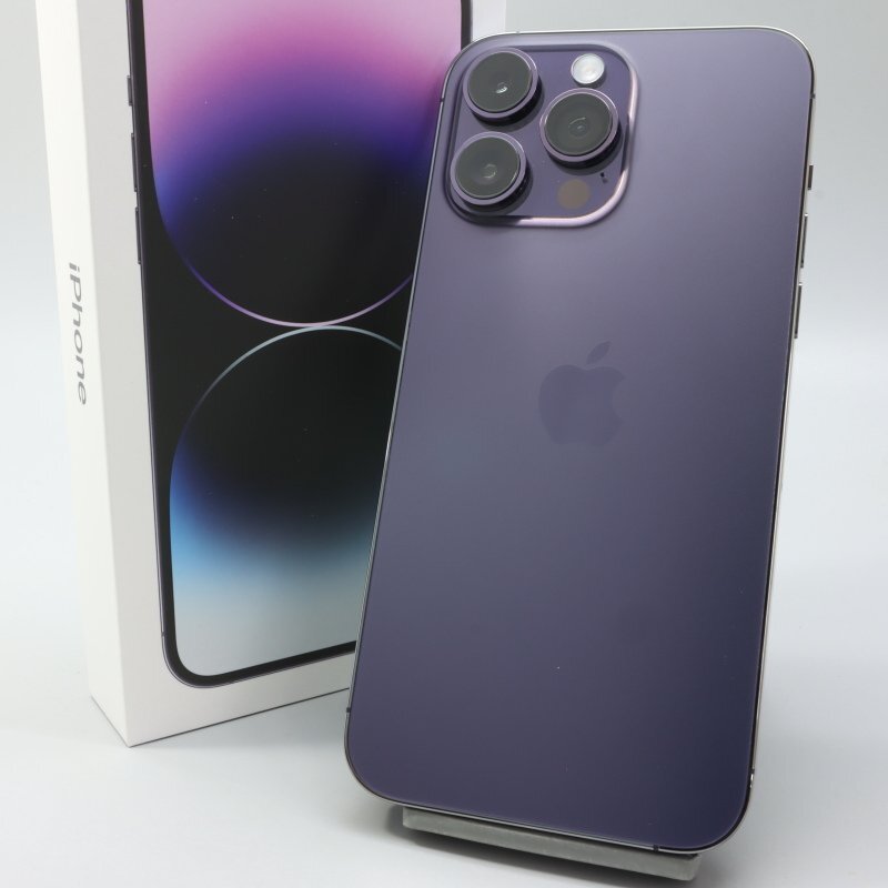 Apple iPhone14 Pro Max 128GB Deep Purple A2893 3L314J/A バッテリ100% ■SIMフリー★Joshin(ジャンク)8572【1円開始・送料無料】_1