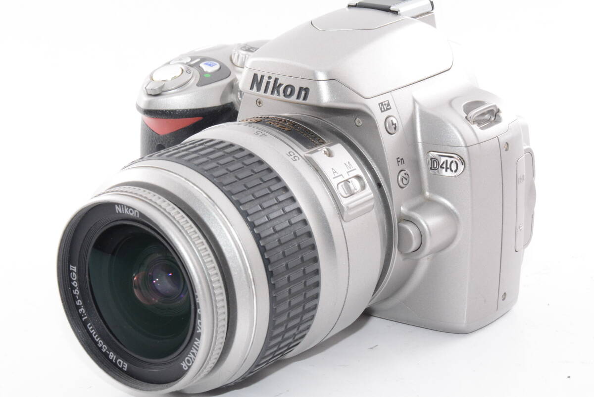外観特上級】Nikon ニコン D40 /AF-S DX ED 18-55mm F3.5-5.6G II