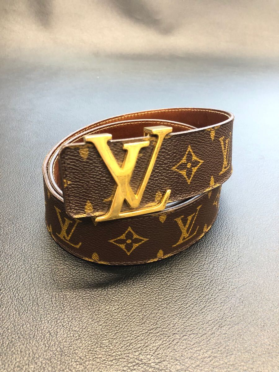 LOUIS VUITTON ルイヴィトン モノグラム サンチュール LV イニシャル