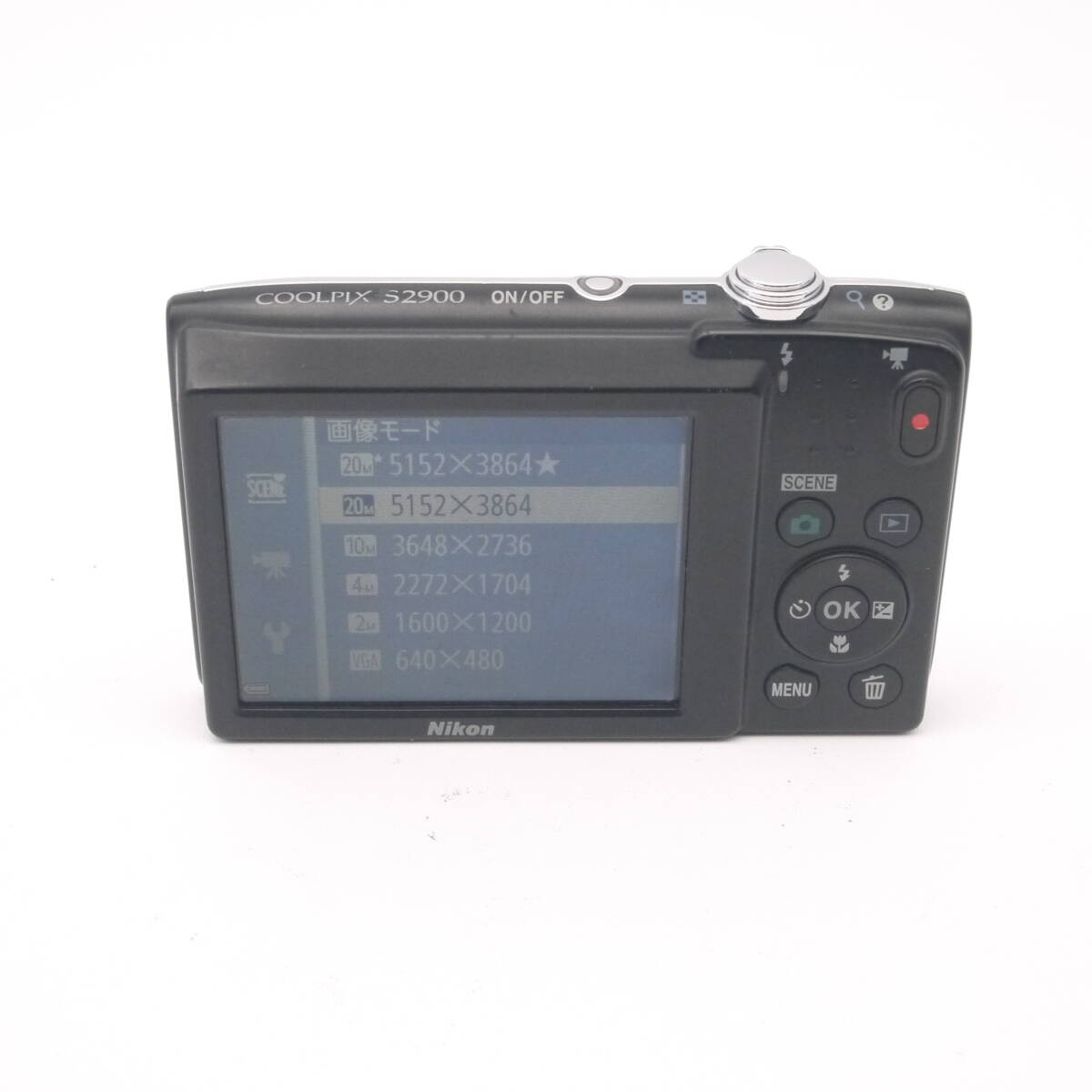 良品 Nikon ニコン COOLPIX S2900 シルバー コンデジ コンパクト