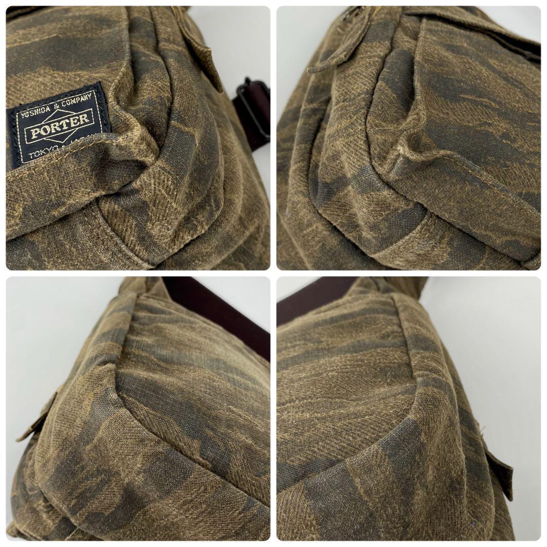 美品◇PORTER ポーター 70周年ラブ＆ピース ショルダーバッグ 迷彩柄