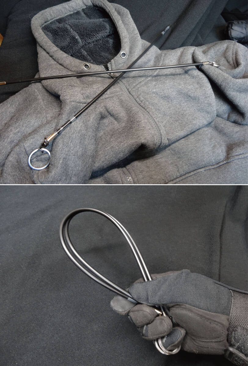 □ショートレンジ2本セット・手元に何も無いときの防御に・EDCセルフディフェンス「パーカー・フーディ・ウィップ」コンシールドキャリー_10