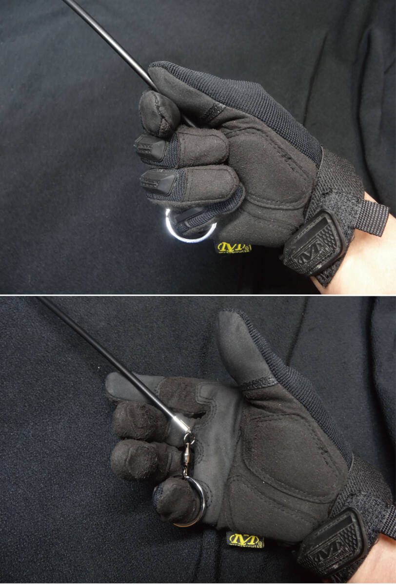 □ショートレンジ2本セット・手元に何も無いときの防御に・EDCセルフディフェンス「パーカー・フーディ・ウィップ」コンシールドキャリー_7