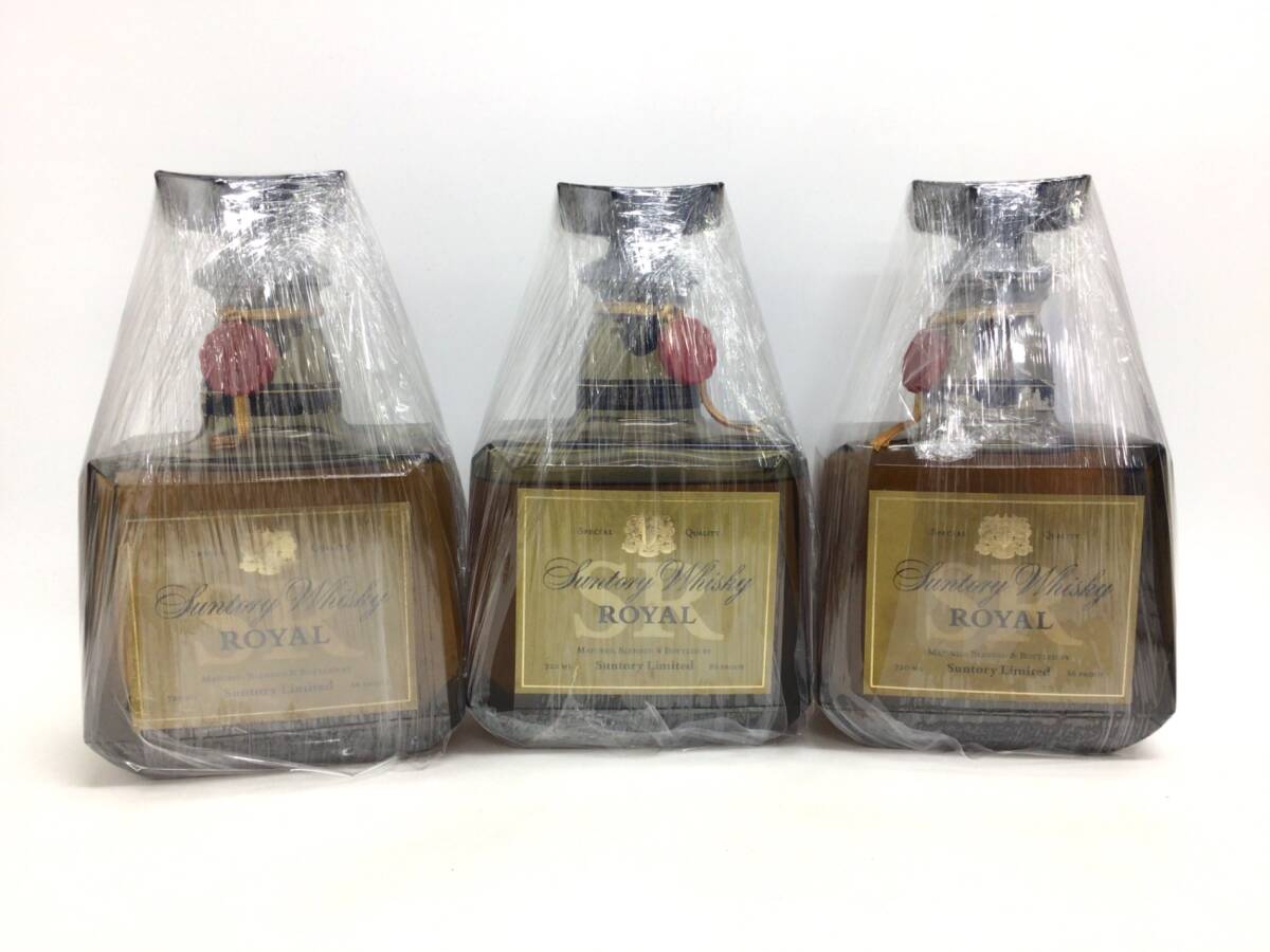 ウイスキー whisky サントリー ローヤル SR 3本セット 720ml 43% 重量