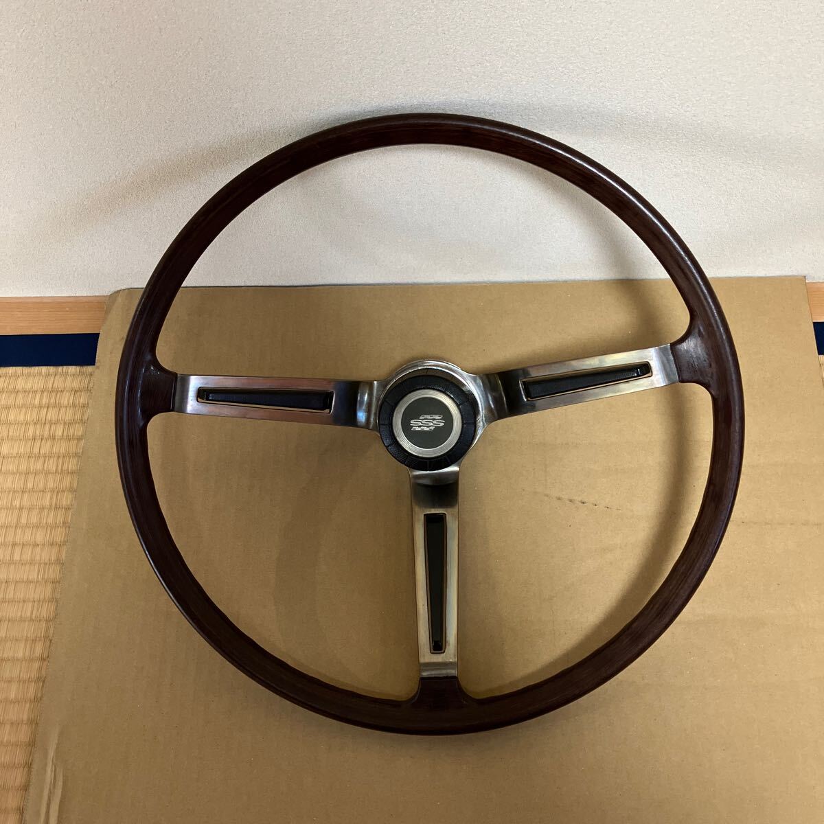 希少日産 510 ブルーバード SSS 純正 ステアリング 当時物 動作 日産