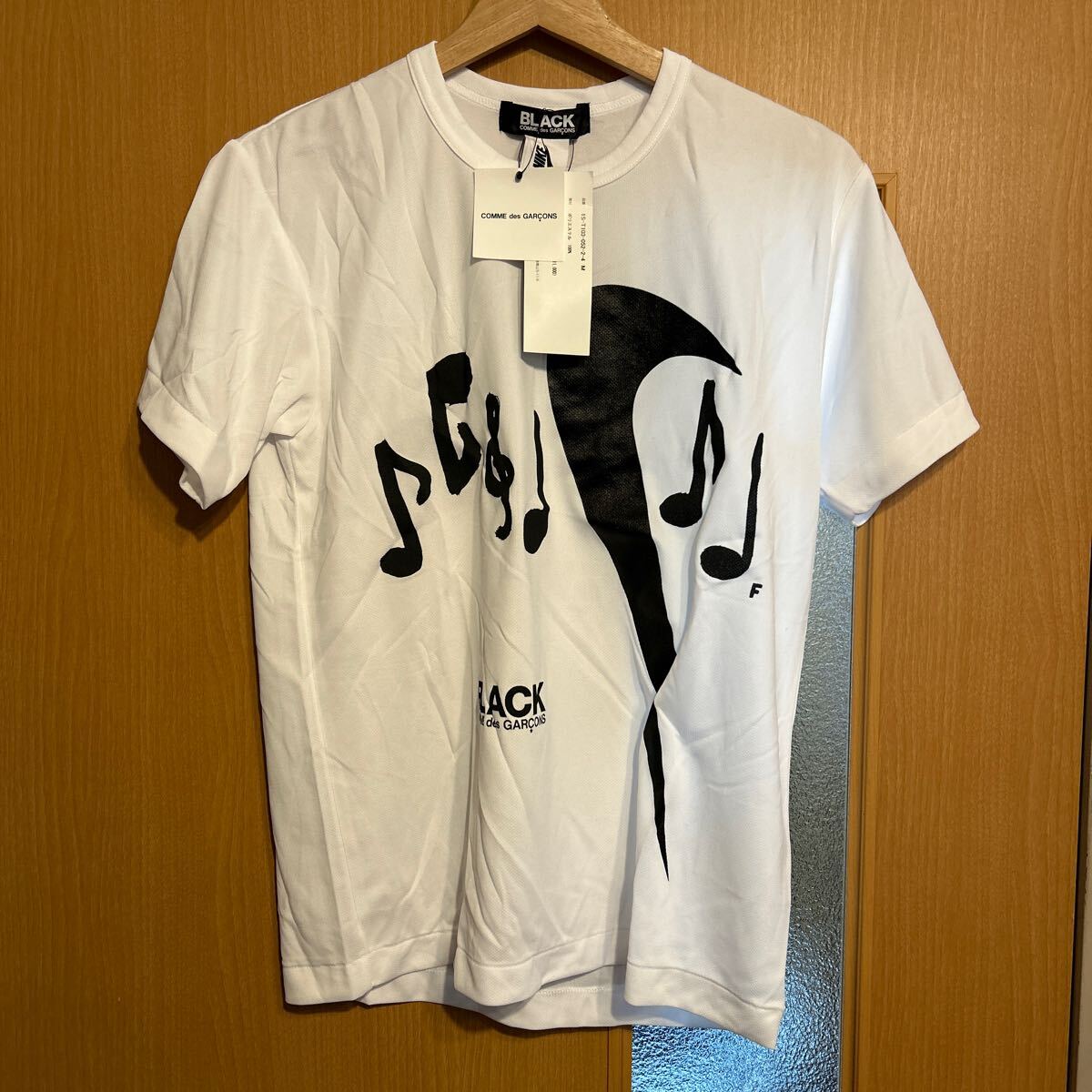 BLACKCOMME des GARÇONS ホワイト 半袖シャツ M 定価11 880円 M black comme des garcons 半袖シャツ(Mサイズ)｜売買され