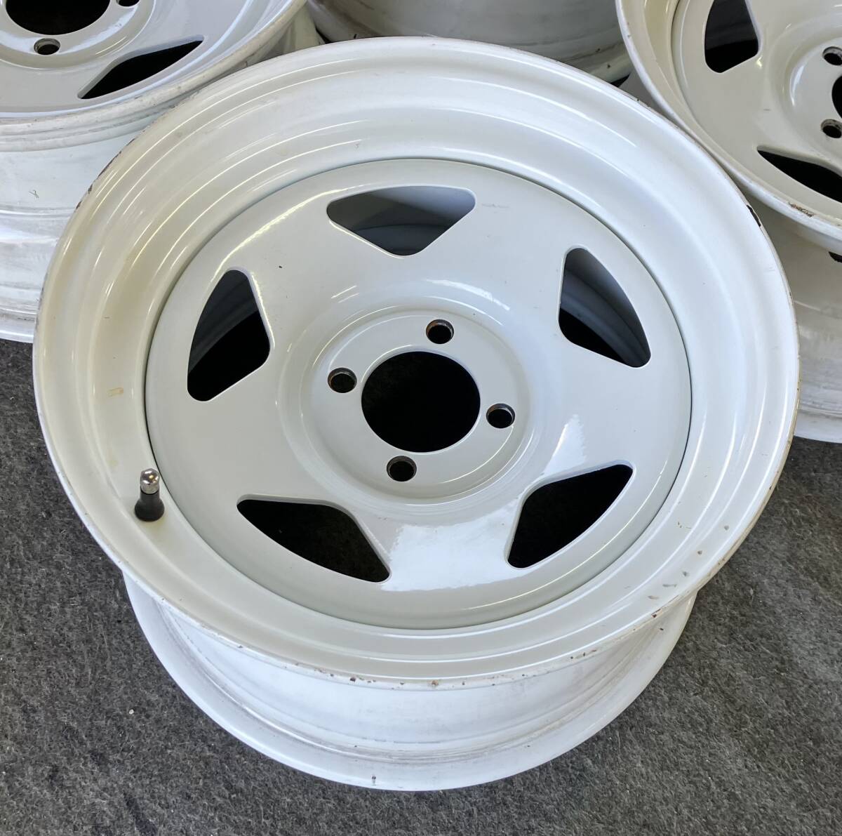 深リム！スチールホイール 15インチ 8JJ 約+18 4H 100 4本 15インチ