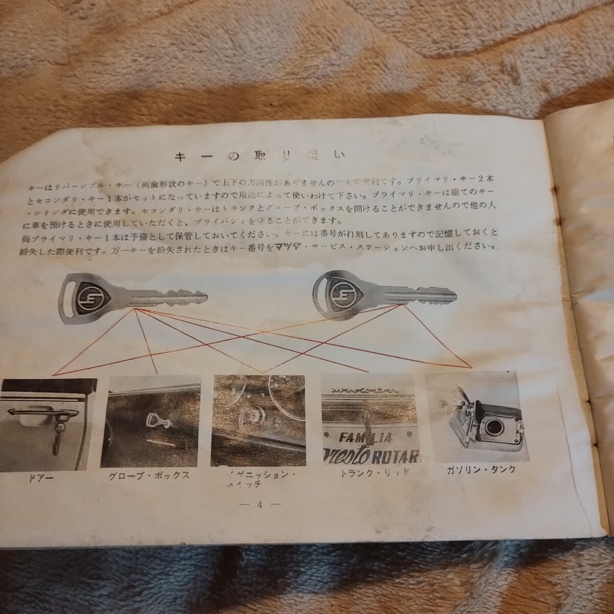△マツダ・ファミリア1000クーペ MPA取扱説明書 旧車・希少？ マツダ