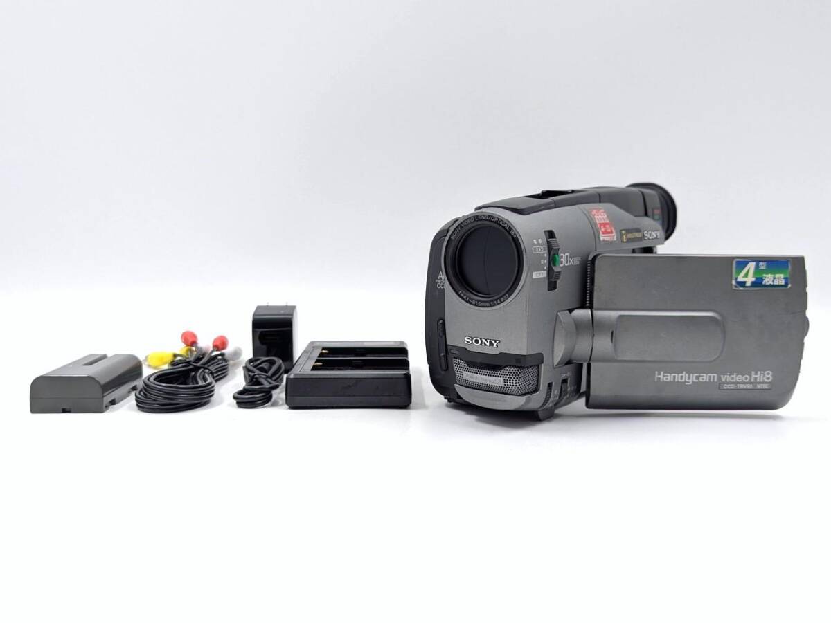 録画・再生・ＯＫ◆SONY　Hi８ CCD-TRV９０ ソニー SONY ハンディカム CCD-TRV90 Hi8ビデオカメラ 録画/再生OK 動作品