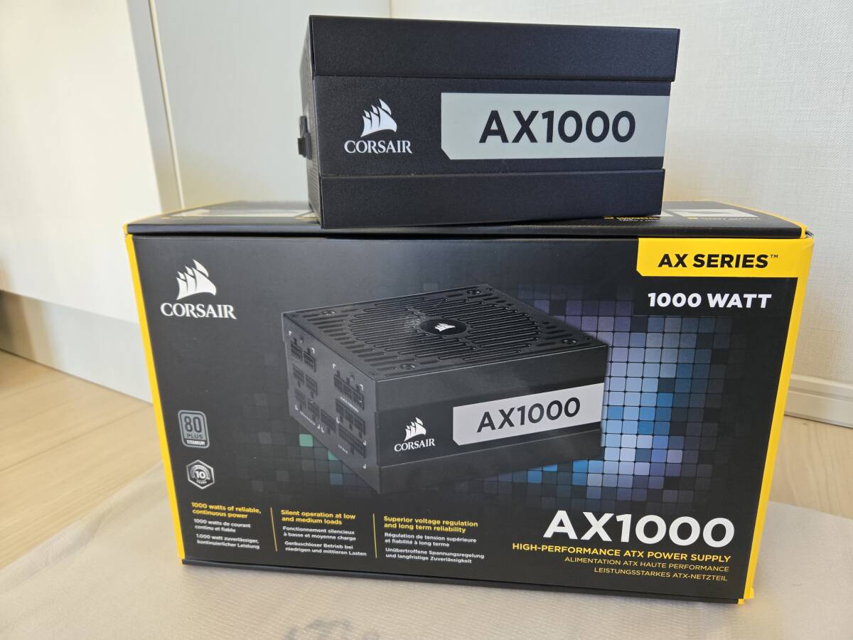 コルセア CORSAIR PC電源 電源ユニット AX1000 CP-9020152-JP 2020年製