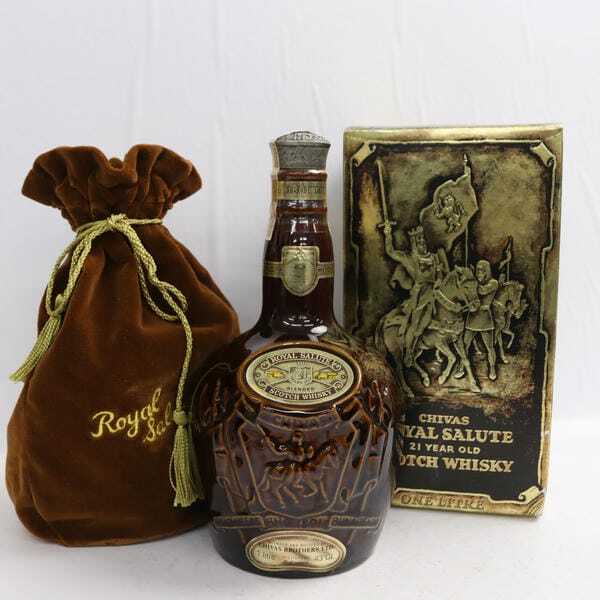 ROYAL SALUTE（ロイヤルサルート）21年 43％ 1000ml 茶陶器（重量