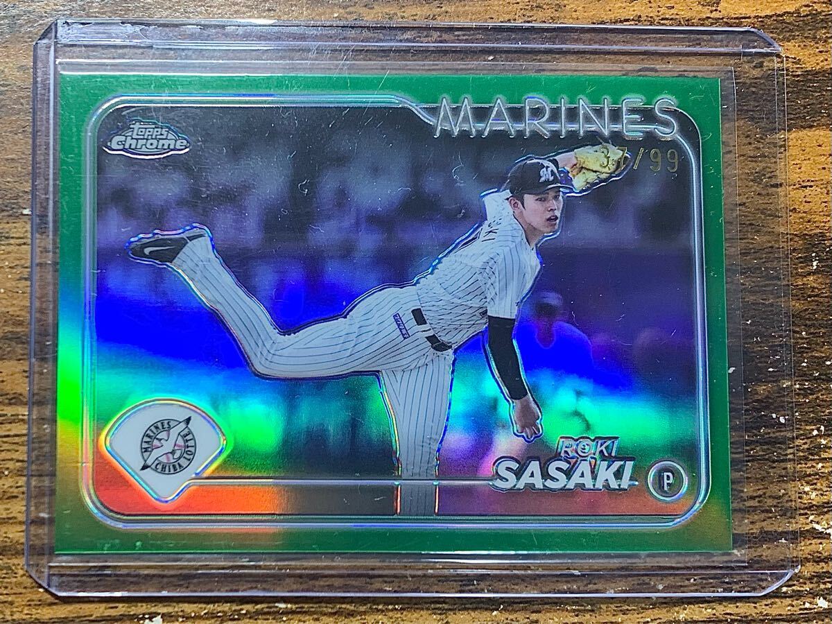 100円スタート】Topps Chrome NPB 2024 千葉ロッテマリーンズ 佐々木朗
