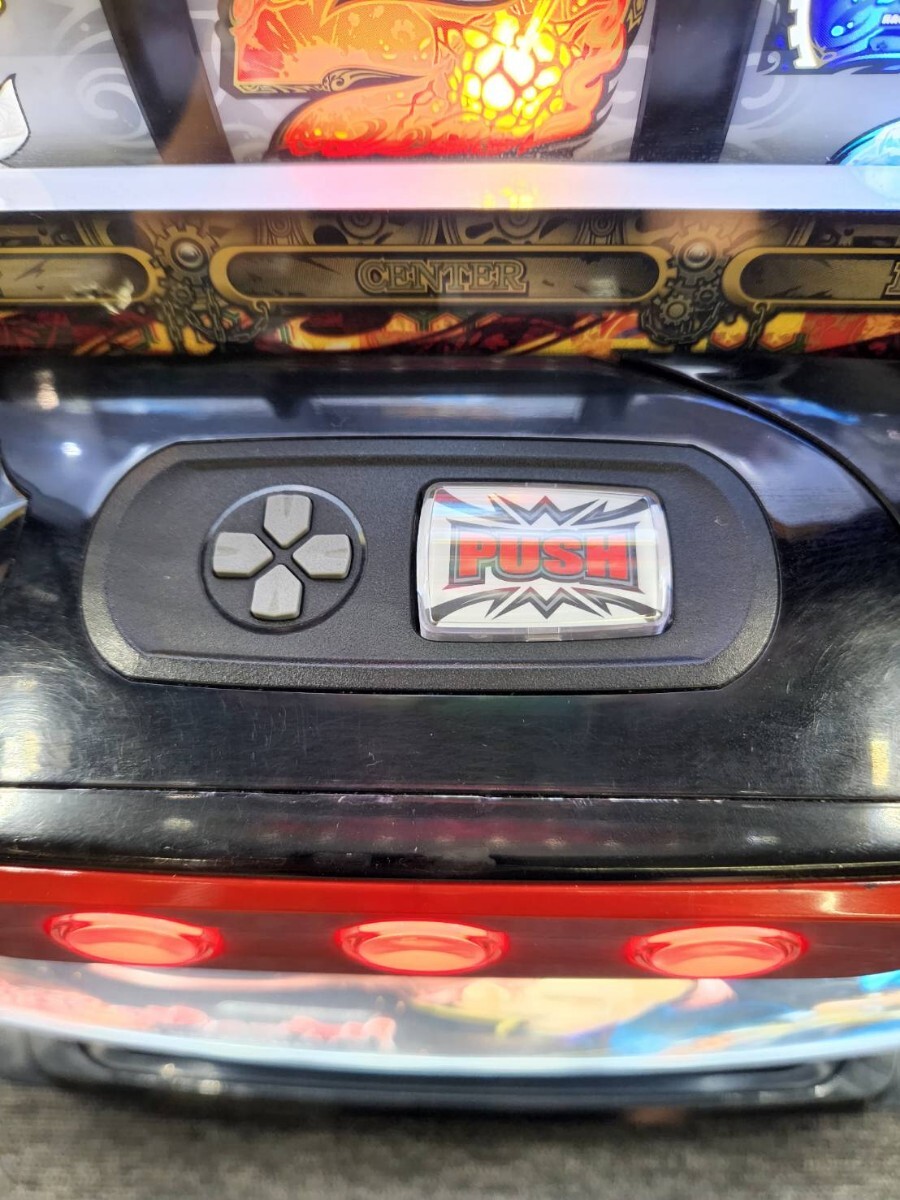 Sパチスロ甲鉄城のカバネリ 実機 ボタンバイブオンオフスイッチ付