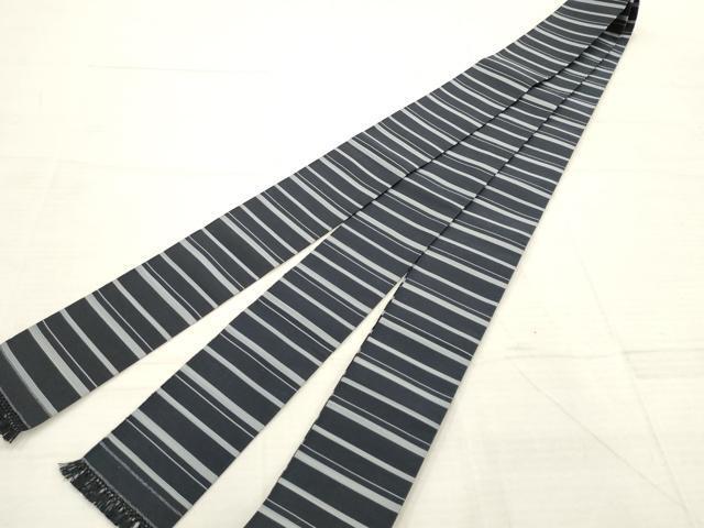 平和屋着物□男性 爪掻き本綴れ 角帯 横段文 正絹 逸品 未使用 AAAP9147pf