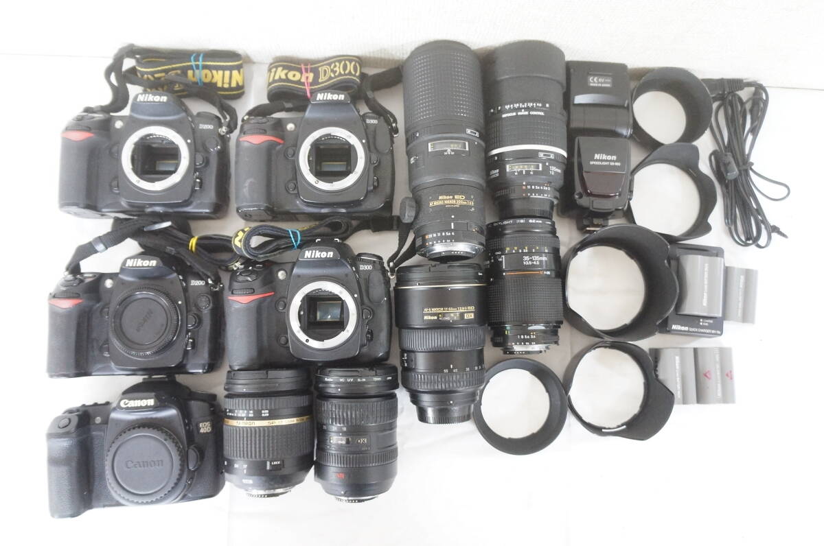 ⑰ Nikon D200 D300 デジタル一眼レフカメラ ED AF MICRO NIKKOR 200mm 