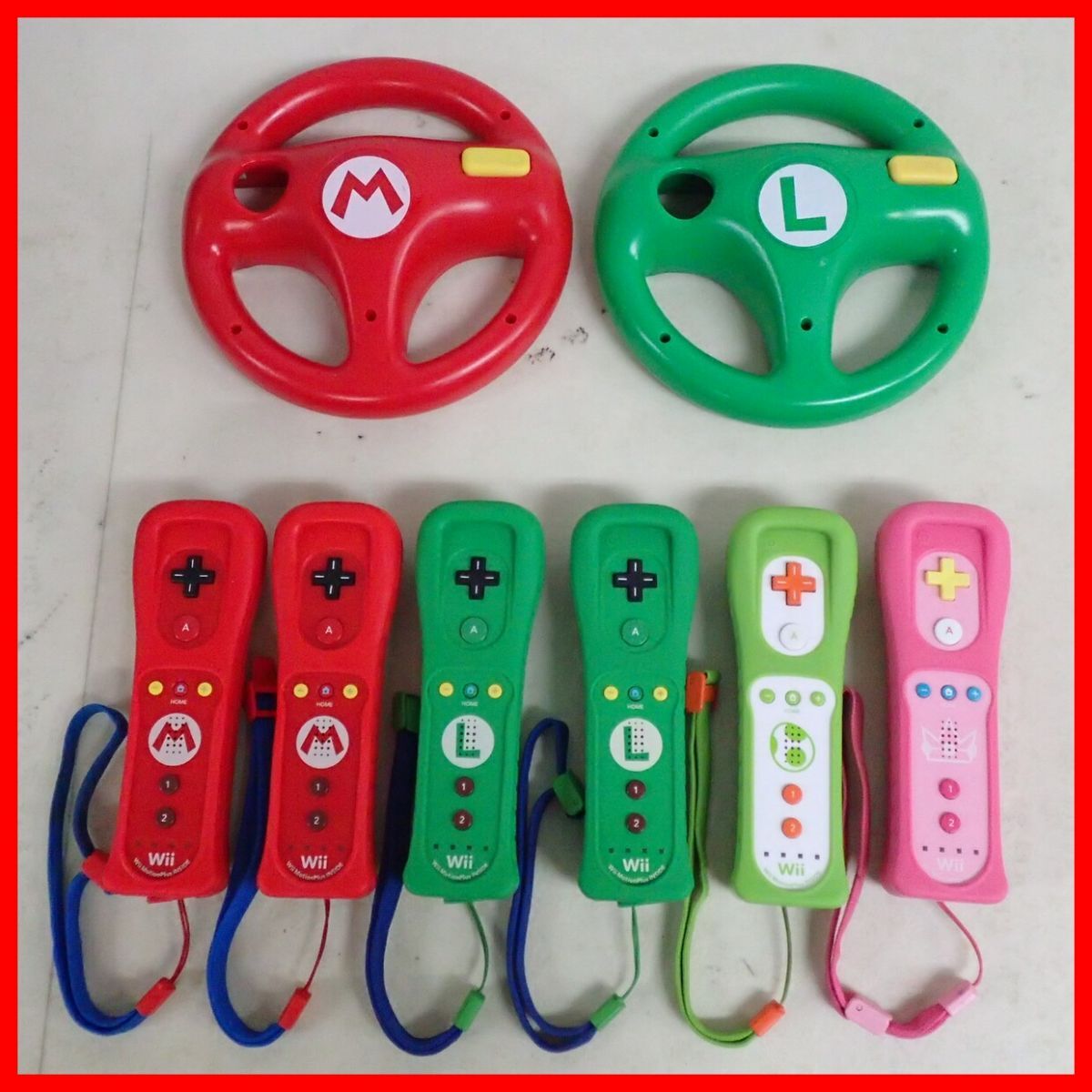 WiiU⁄Wii マリオ⁄ルイージ⁄ピーチ⁄ヨッシー リモコンプラス⁄ハンドル 