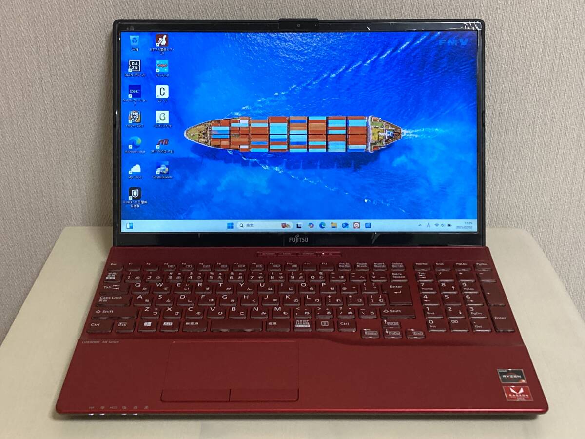 富士通 2020年製 LIFEBOOK 【AH43/E1】 □ Ryzen3 3300U 8.0GB 稼働少M