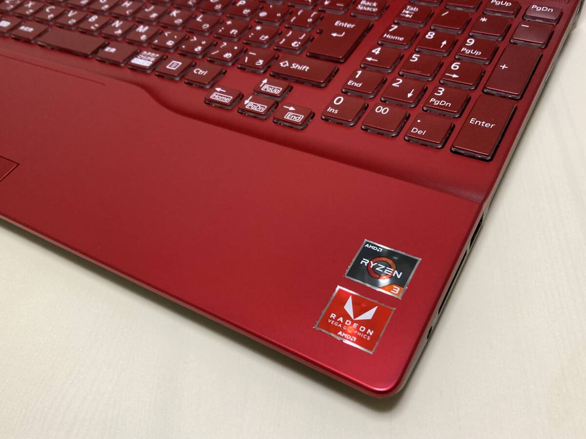 富士通 2020年製 LIFEBOOK 【AH43/E1】 □ Ryzen3 3300U 8.0GB 稼働少M