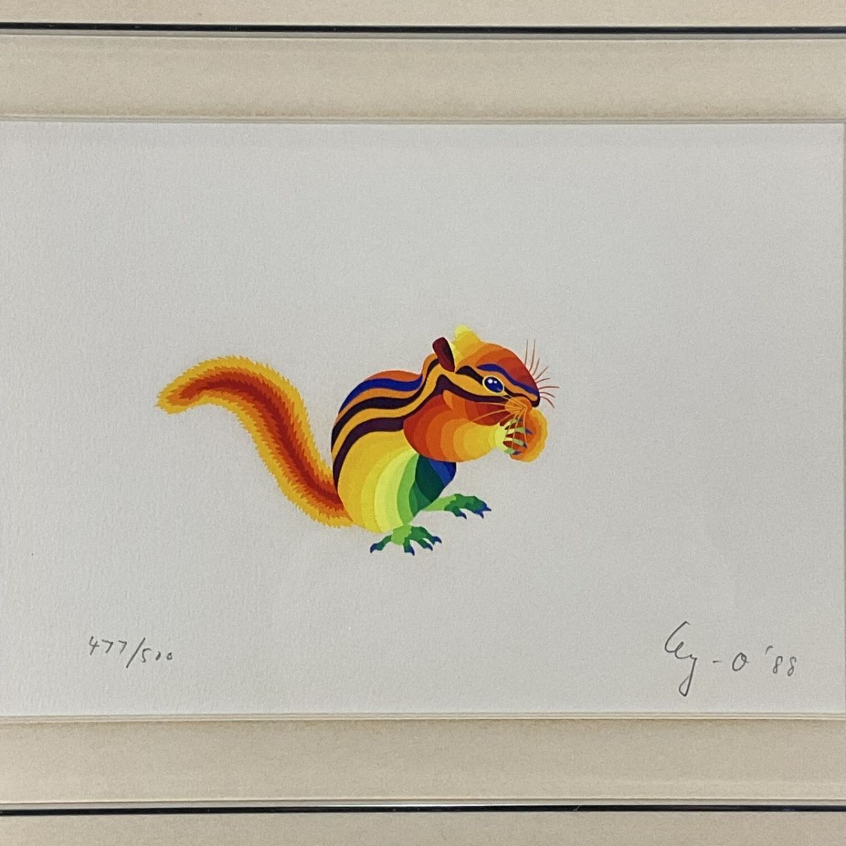  真作 シルクスクリーン Ay-O/靉嘔 アイ オー リス 図柄 作家 額付絵画 1ｂ(シルクスクリーン)｜売買されたオークション情報、yahooの商品情報をアーカイブ公開 - オークファン シルクスクリーン