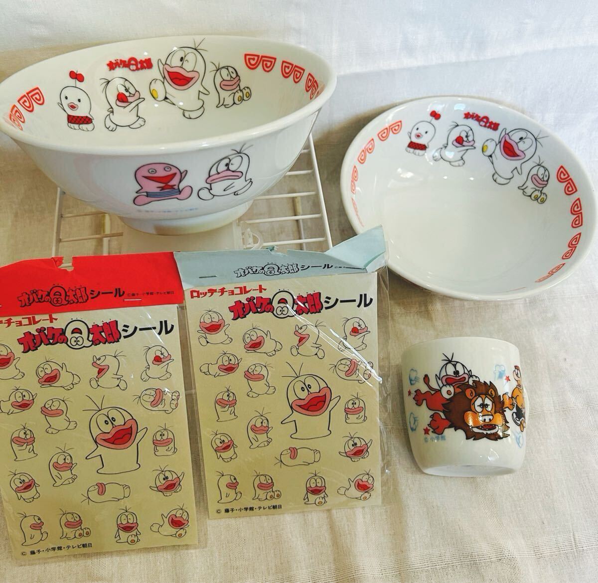 昭和 レトロ オバケのQ太郎 どんぶり 皿 レアオバケのQ太郎 オバQ 