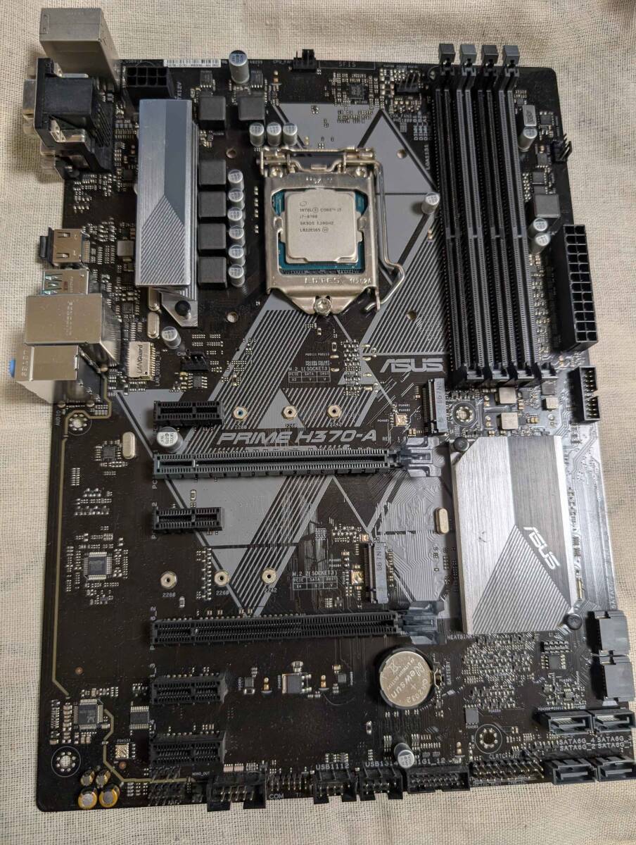 Core i7-8700 + ASUS PRIME H370-A + CPUクーラー 【公式通販】