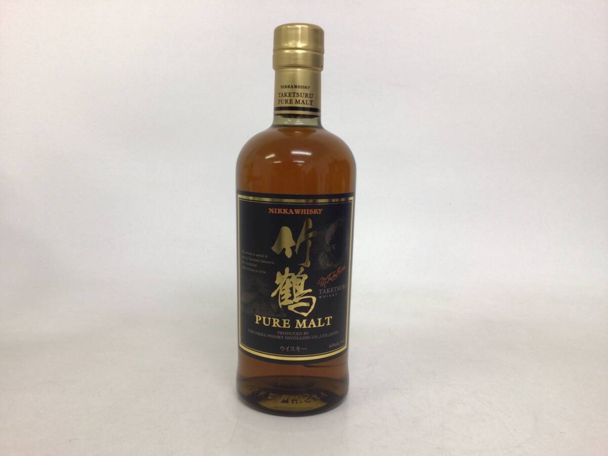 ウイスキー whisky ニッカ 竹鶴 ピュアモルト 黒ラベル 700ml 43% 重量