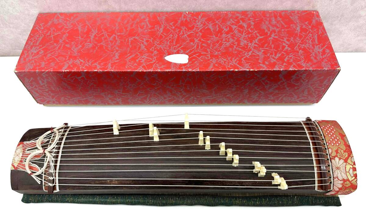 くり甲 箏 綾杉彫 最高級 高級 琴 購入120 子持綾杉彫 紅木玉縁 金口前