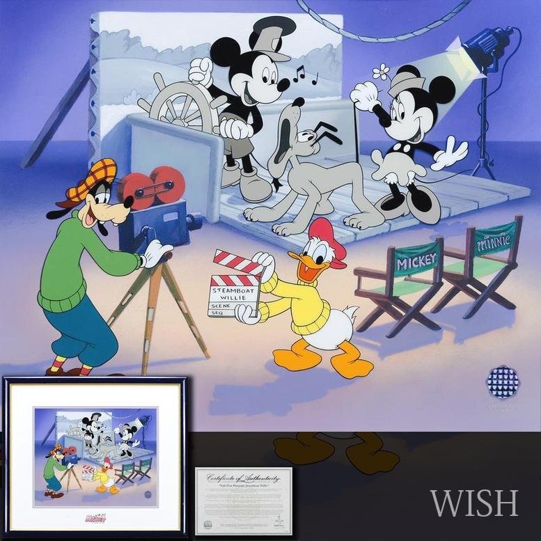 真作】【WISH】ディズニー Disney「Fab Five Presents Steamboat