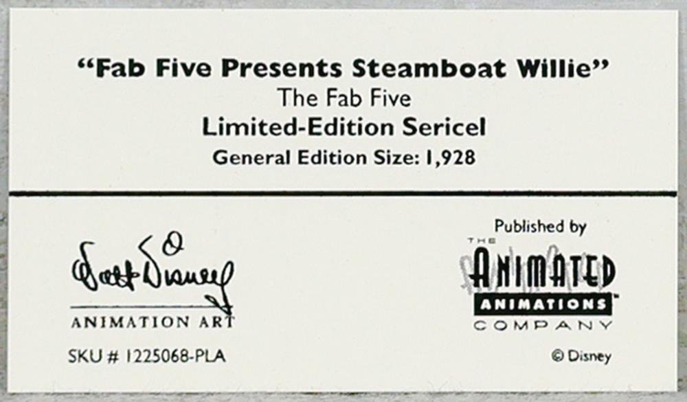 真作】【WISH】ディズニー Disney「Fab Five Presents Steamboat
