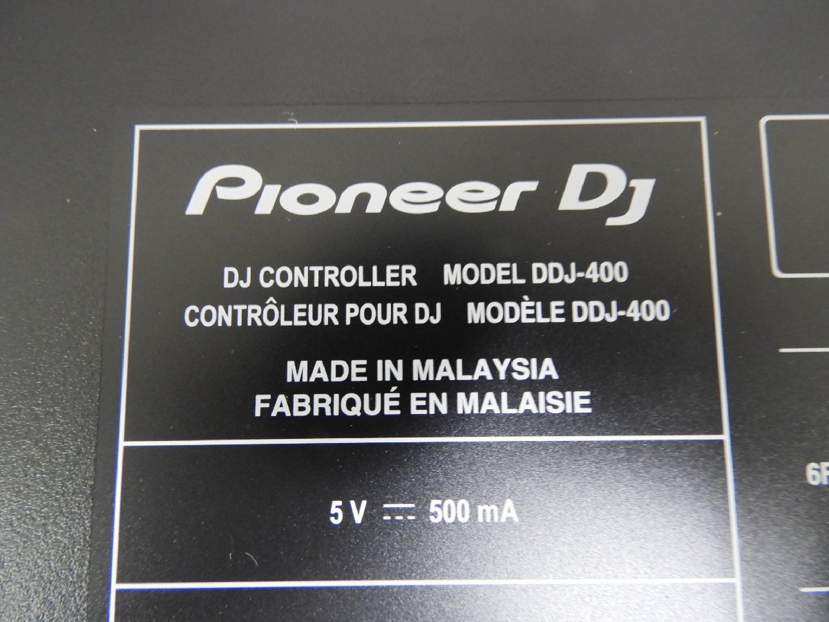 【Ｇ】 Pioneer DJ DDJ-400 DJコントローラー パイオニア 2018年製 3000373_7