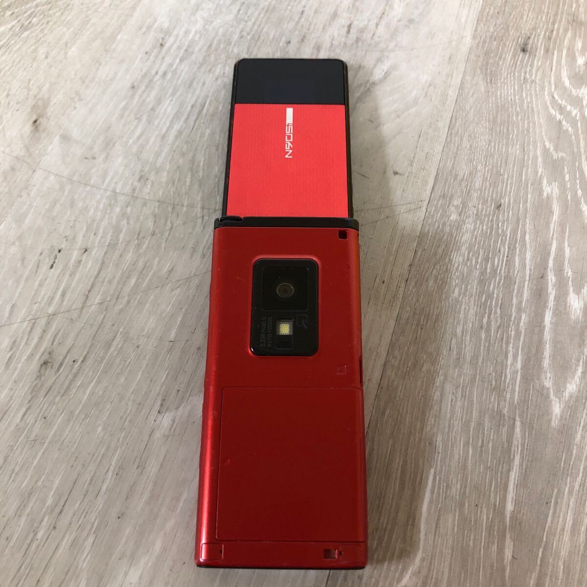 ☆1002 日本電気 N905i ドコモ Red 通電確認済み ガラケー 携帯