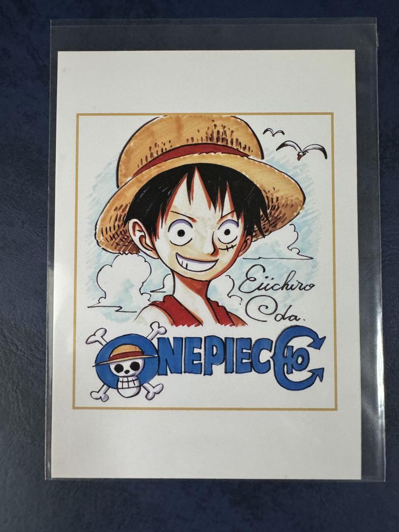 激レア！】尾田栄一郎 ミニレプリカサイン色紙 ワンピース ジャンプ40