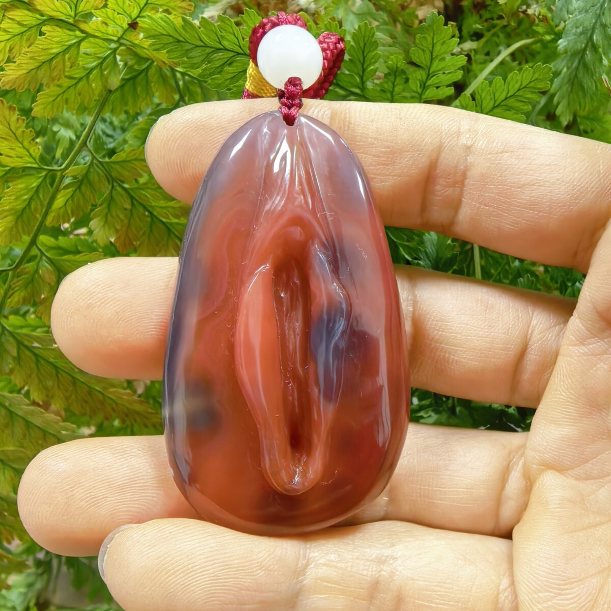 縁結び 女陰 ヌードメノウ 生命の源 女性器 趣味 天然石 瑪瑙 彫り物D5 天然芸術品 女陰 ヌードメノウ 貴重 生命の源 女性器 趣味 天然石 極美