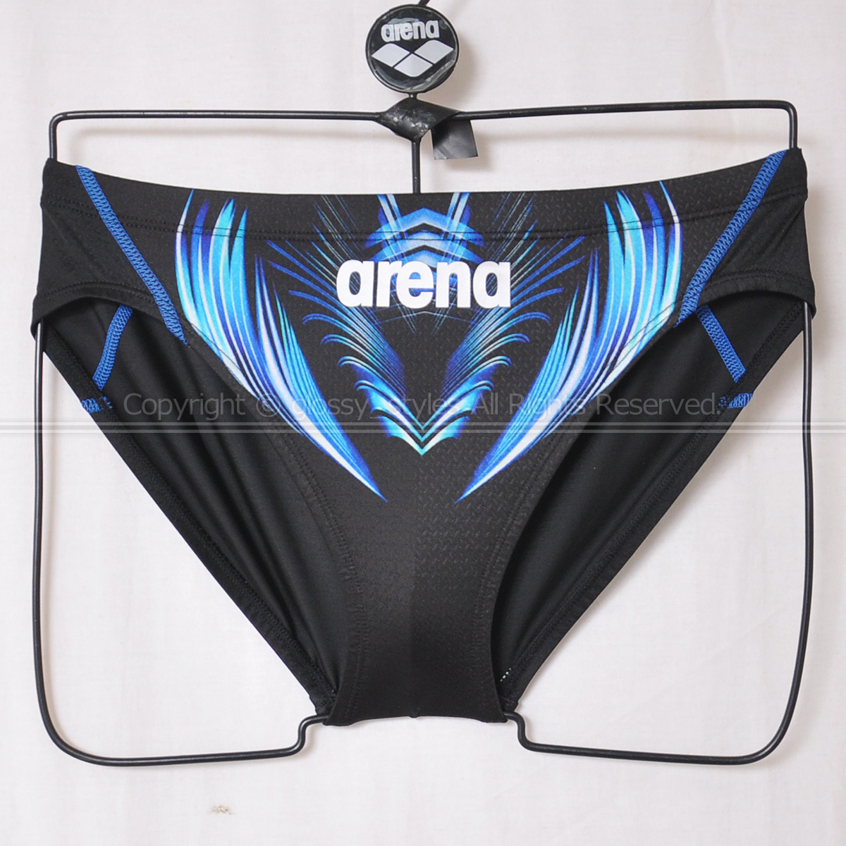 K1977-12■美品 arena アリーナ AQUA XTREME リミック 競パン ブーメラン競泳水着 FINA承認 ARN-2042M BKBU O_1