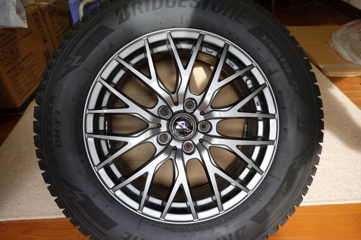 150Km走行の新同品　スタッドレスタイヤ：BS ブリザックDM-V3　225/65R17　102Q　ホイール：エクシーダE05-2　1770+45　5H114　４本組_5