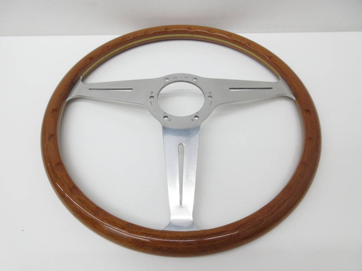 8146 カー用品祭 ナルディ ウッドステアリング ハンドル ND TORINO NARDI 3本スポーク 車 部品 自動車 自宅保管 現状品_4