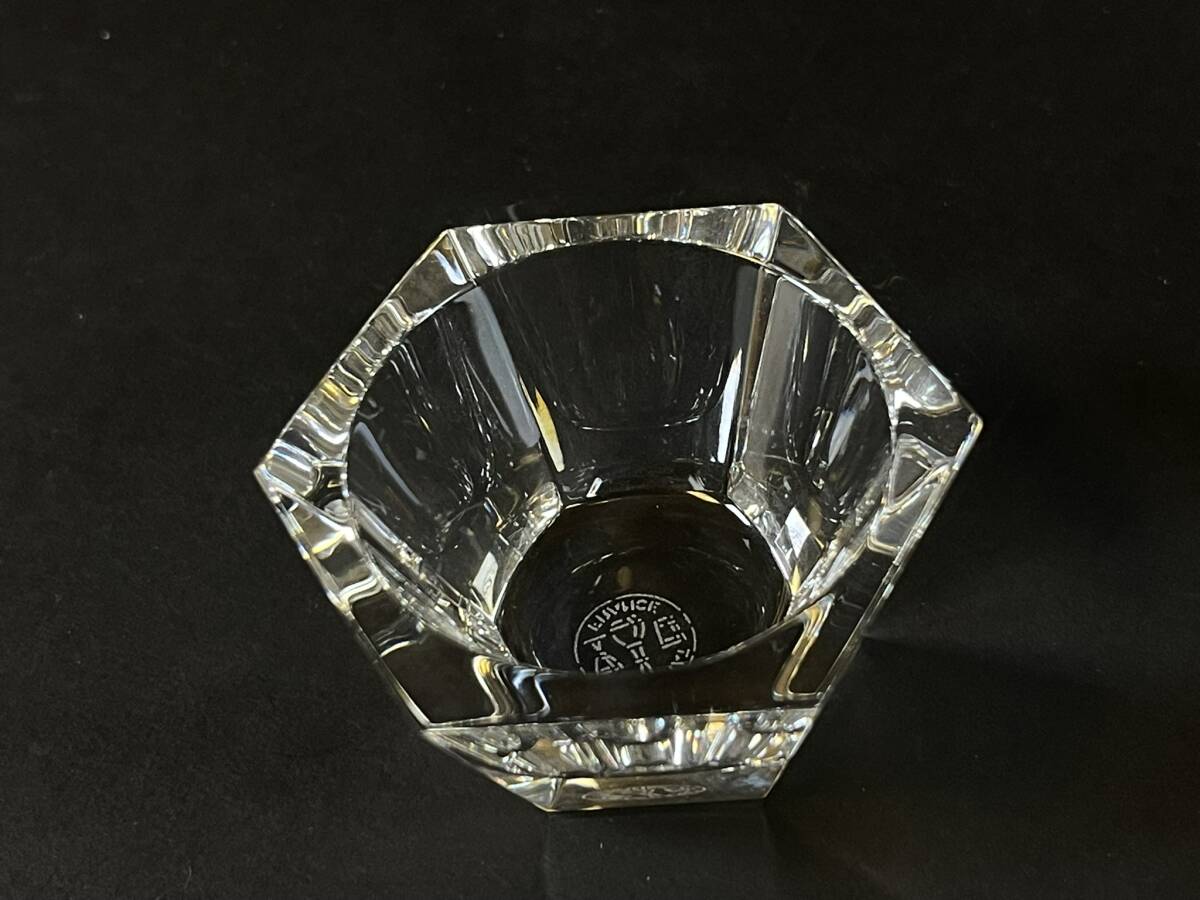 Baccarat バカラ 「ミズーリ」マスタードポット ジャムポット ソルト＆ペッパー 調味料入れ 3連セット 未使用品_5