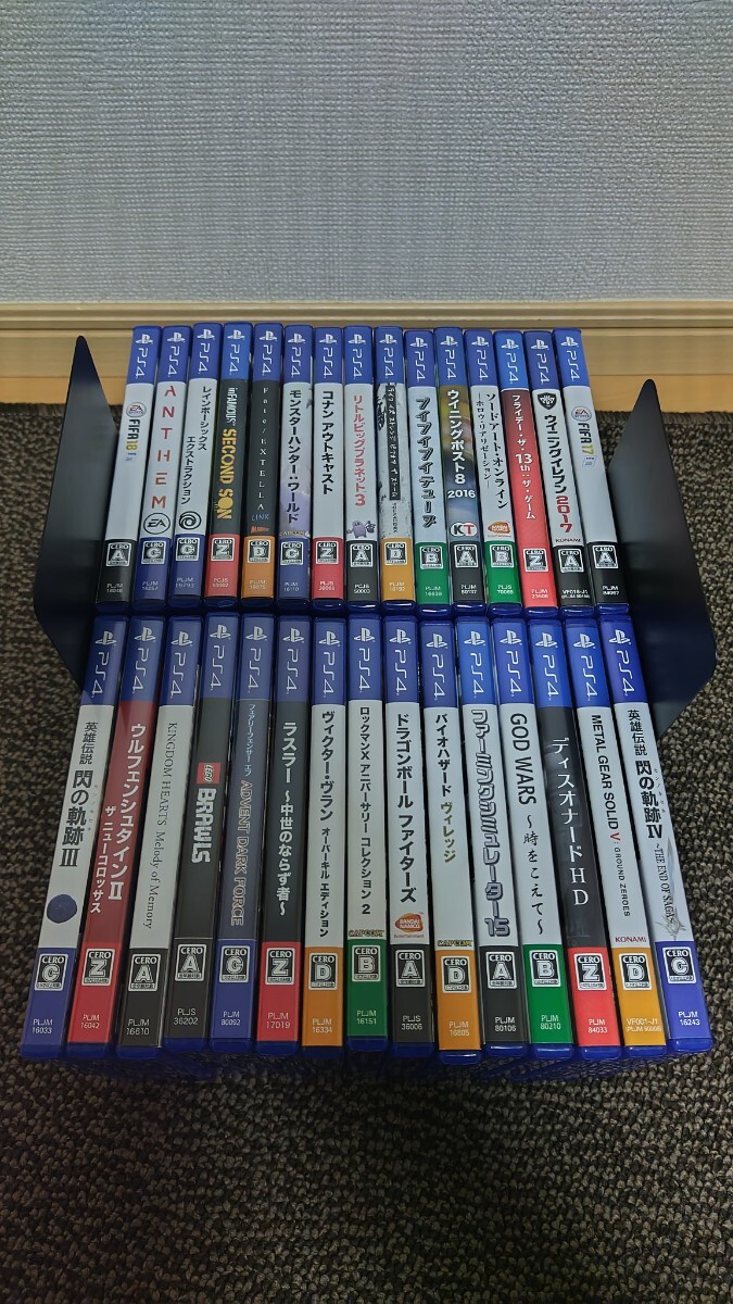 PS4 ソフト30点まとめ売り　ロックマンXアニバーサリーコレクション２、バイオハザード、ファーミングシミュレーター、ドラゴンボールなど_1